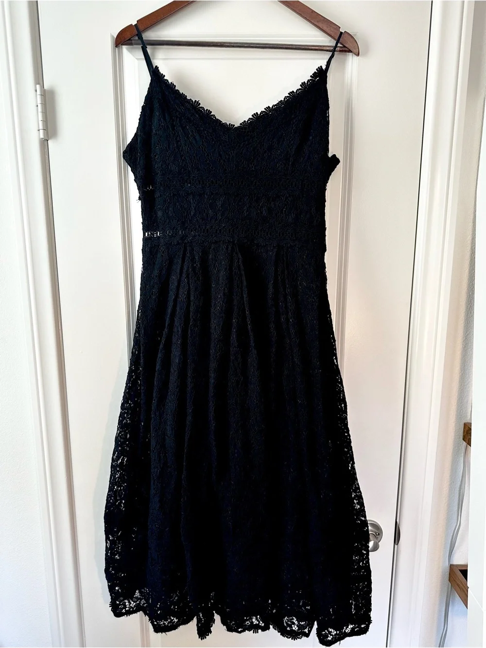 Black Lace Strapless Evening Dress Whimsigoth Witchy Date Night Cocktail Party - Picture 1 of 11